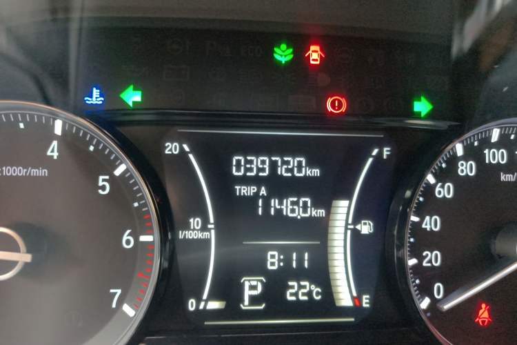Used Honda Crider 2019 180 Turbo CVT Comfort Version China VI Odometer Close Up