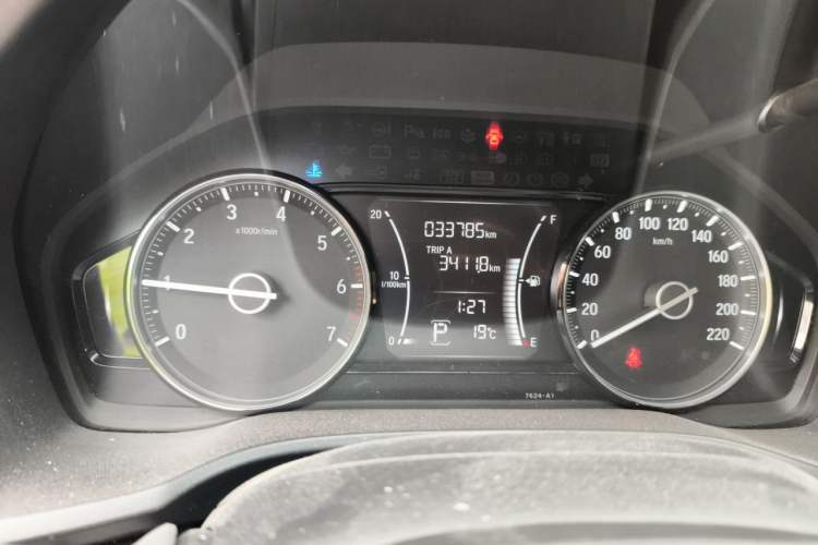Used Honda Crider 2019 180 Turbo CVT Luxury Edition China VI Emission Standard Odometer Close Up