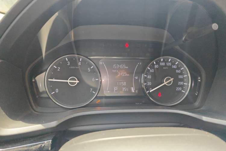 Used Honda Crider 2019 180 Turbo CVT Luxury Edition China VI Emission Standard Odometer Close Up