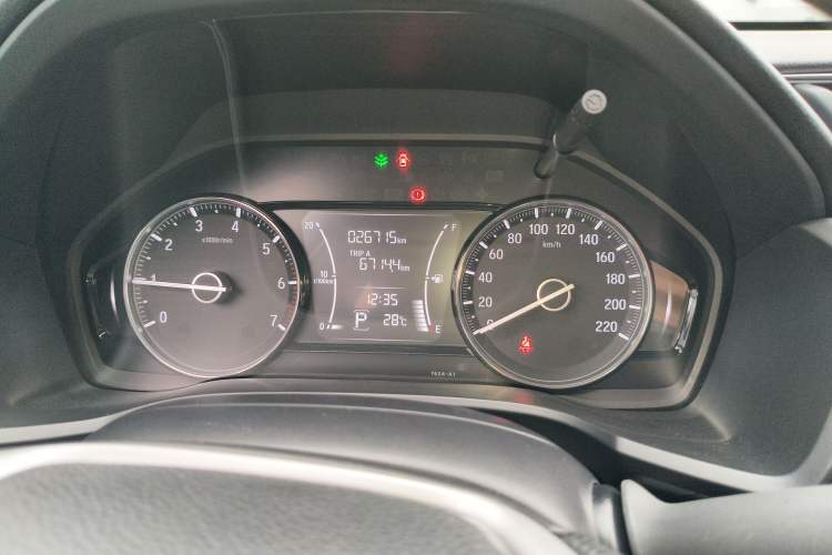 Used Honda Crider 2019 180 Turbo CVT Luxury Edition China VI Emission Standard Odometer Close Up