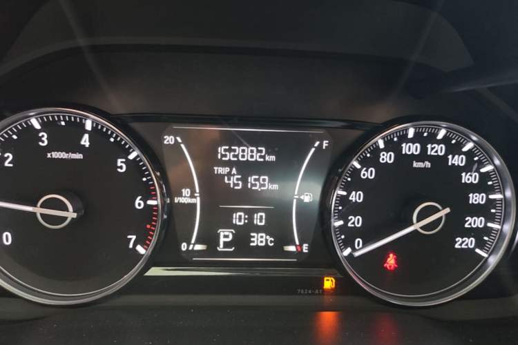 Used Honda Crider 2019 180 Turbo CVT Luxury Edition China VI Emission Standard Odometer Close Up