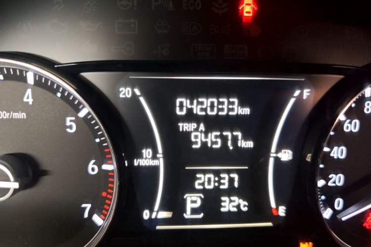 Used Honda Crider 2019 180 Turbo CVT Comfort Version China VI Odometer Close Up