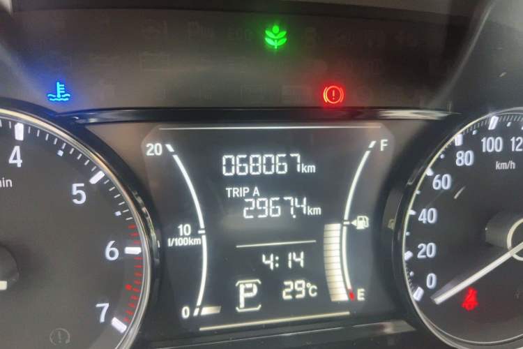 Used Honda Crider 2019 180 Turbo CVT Luxury Edition China VI Emission Standard Odometer Close Up