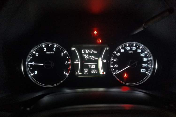 Used Honda Crider 2019 180 Turbo CVT Luxury Edition China V Odometer Close Up