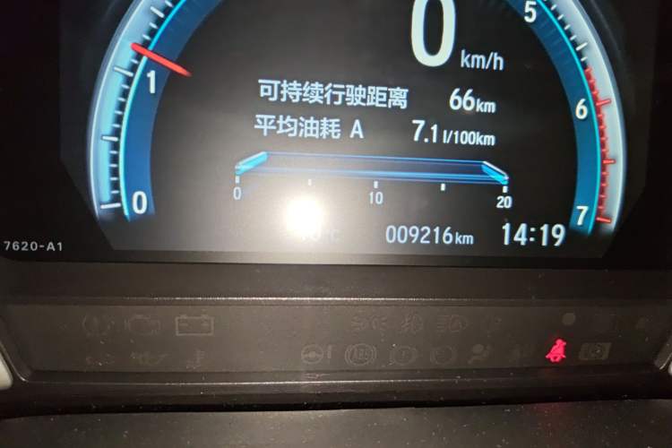 Used Honda Crider 2022 180Turbo CVT Luxury Edition Odometer Close Up