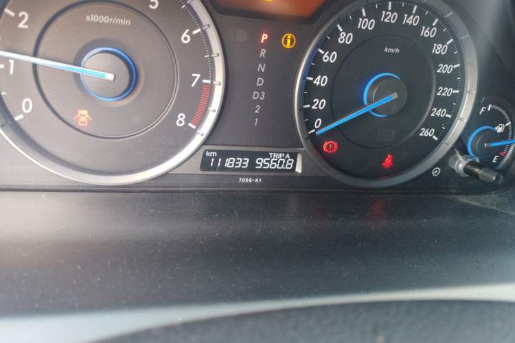 Used Honda Crosstour 2012 2.4L Luxury Edition Odometer Close Up