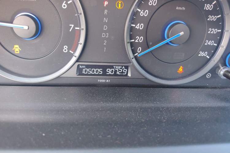 Used Honda Crosstour 2012 2.4L Luxury Edition Odometer Close Up