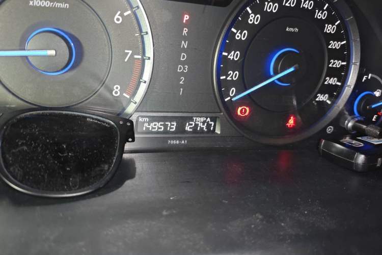 Used Honda Crosstour 2012 2.4L Luxury Edition Odometer Close Up