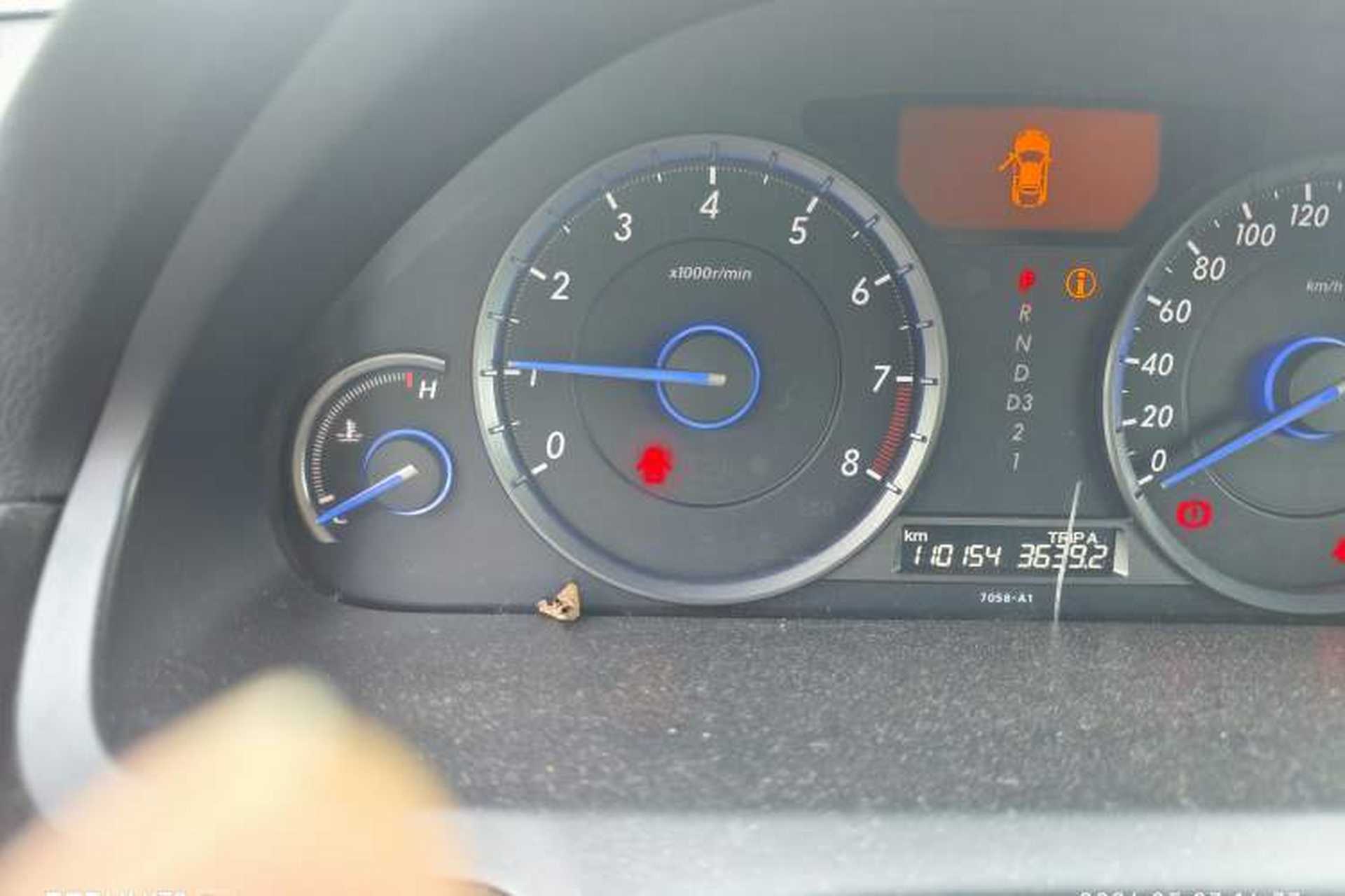 Used Honda Crosstour 2012 2.4L Prestige Edition Odometer Close Up