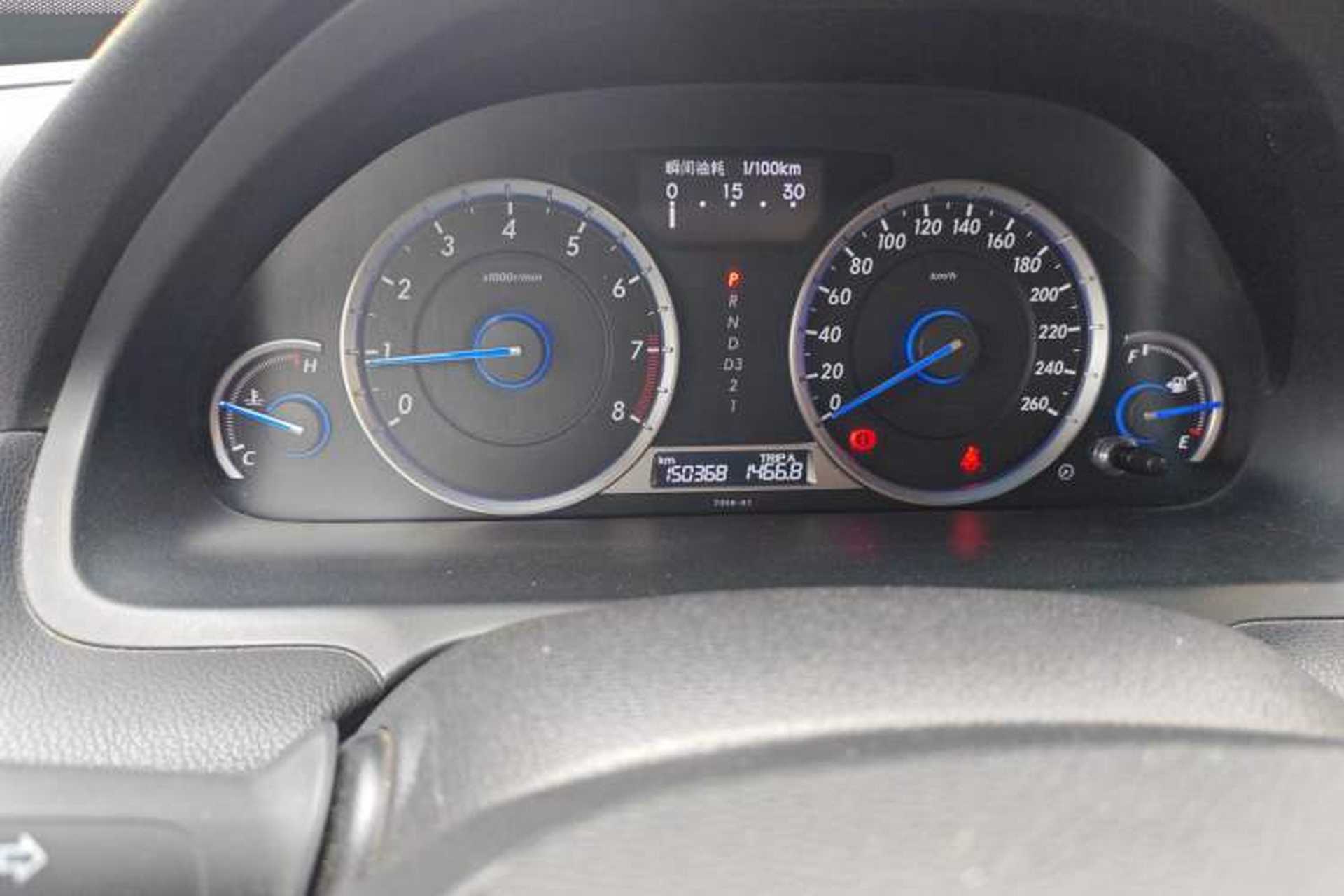 Used Honda Crosstour 2014 2.4L Luxury Edition Odometer Close Up