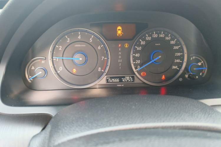 Used Honda Crosstour 2014 2.4L Luxury Edition Odometer Close Up