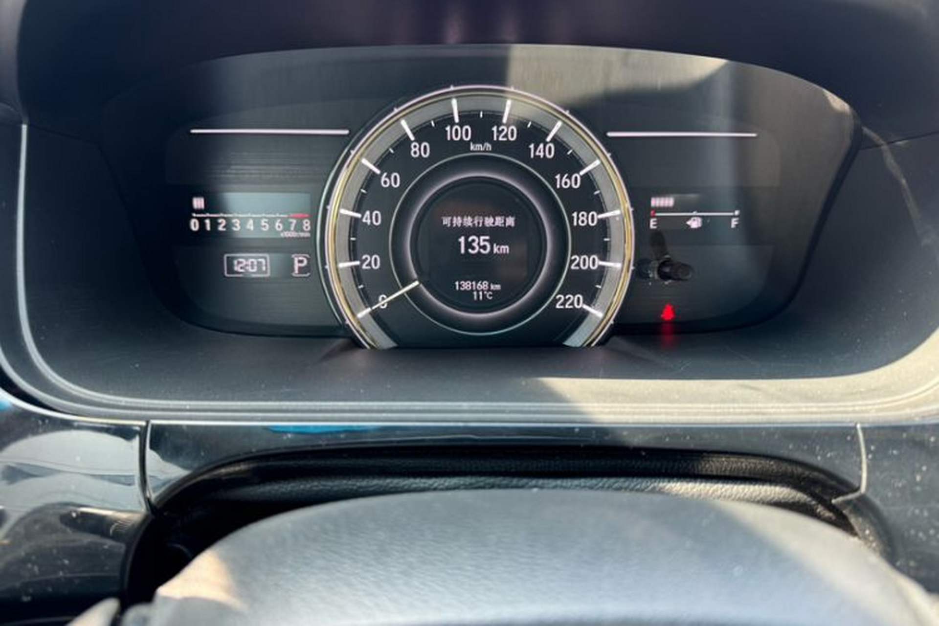 Used Honda Elysion 2016 2.4L Supreme Edition Odometer Close Up