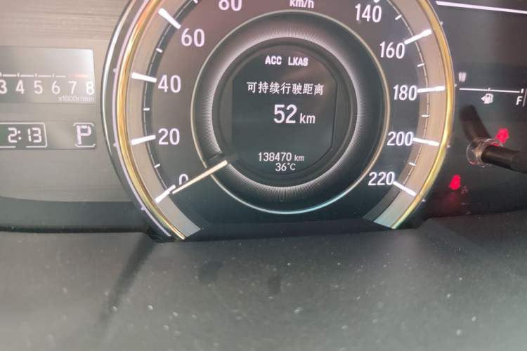 Used Honda Elysion 2016 2.4L Supreme Edition Odometer Close Up