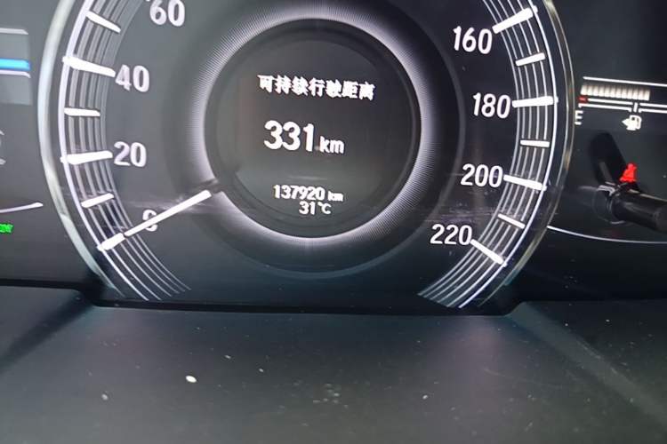 Used Honda Elysion 2019 2.0L Hybrid Luxury Edition Odometer Close Up