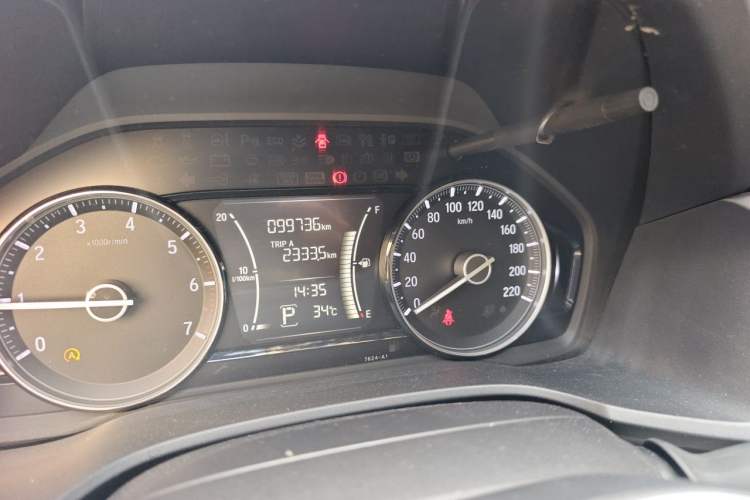 Used Honda Envix 2019 180TURBO CVT Enjoyment Version China VI Odometer Close Up