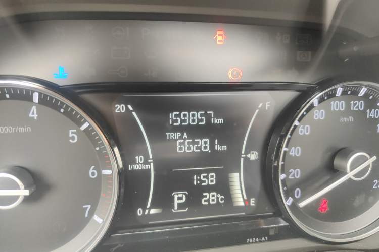 Used Honda Envix 2019 180TURBO CVT Enjoyment Edition China VI Odometer Close Up
