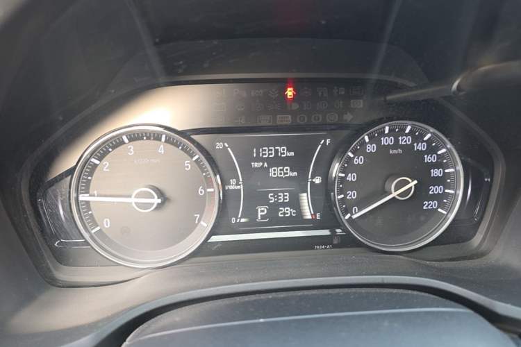 Used Honda Envix 2019 180TURBO CVT Enjoyment Edition China VI Odometer Close Up