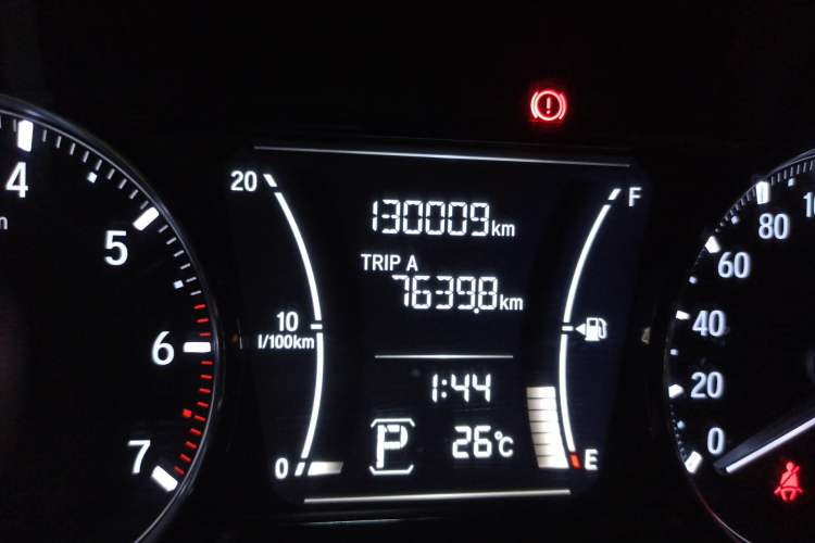 Used Honda Envix 2019 180TURBO CVT Enjoyment Edition China VI Odometer Close Up