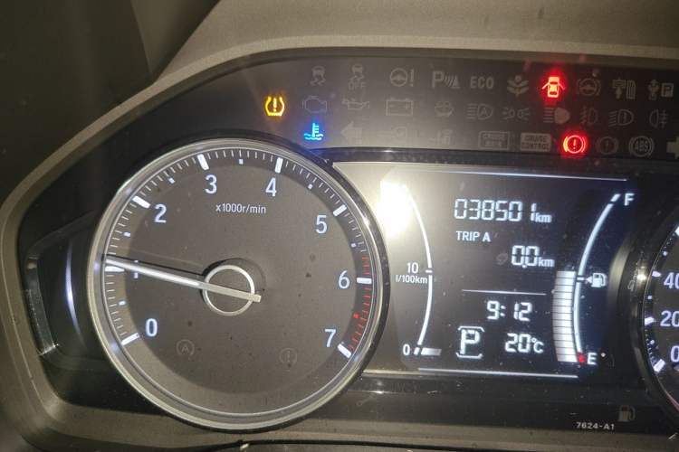 Used Honda Envix 2019 180TURBO CVT Enjoyment Version China VI Odometer Close Up