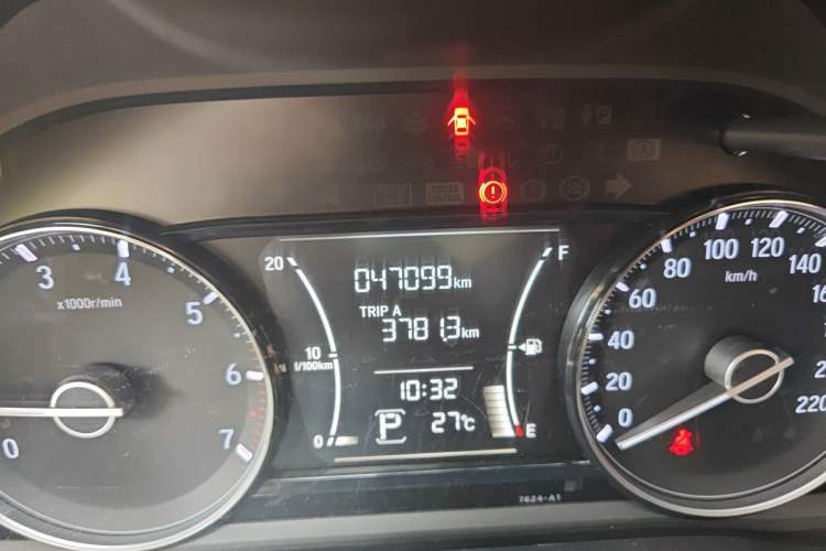 Used Honda Envix 2019 180TURBO CVT Enjoyment Version China V Odometer Close Up