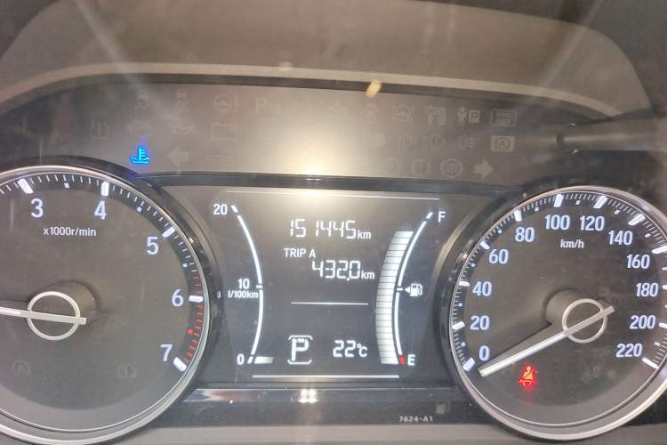 Used Honda Envix 2019 180TURBO CVT Enjoyment Version China VI Odometer Close Up