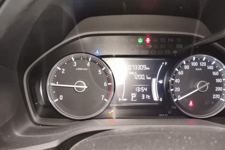 Used Honda Envix 2019 180TURBO CVT Enjoyment Edition China V Odometer Close Up