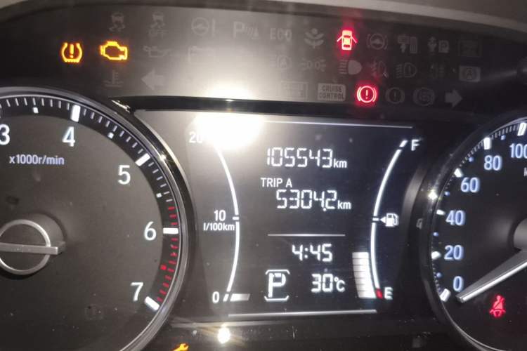 Used Honda Envix 2019 180TURBO CVT Enjoyment Edition China VI Odometer Close Up