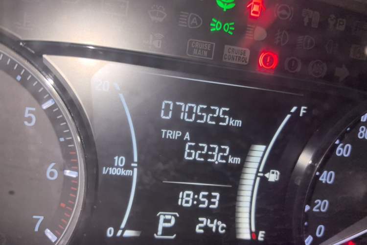 Used Honda Envix 2019 180TURBO CVT Enjoyment Version China VI Odometer Close Up