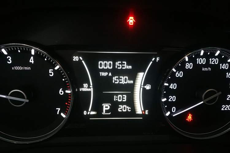 Used Honda Envix 2019 180TURBO CVT Enjoyment Edition China VI Odometer Close Up