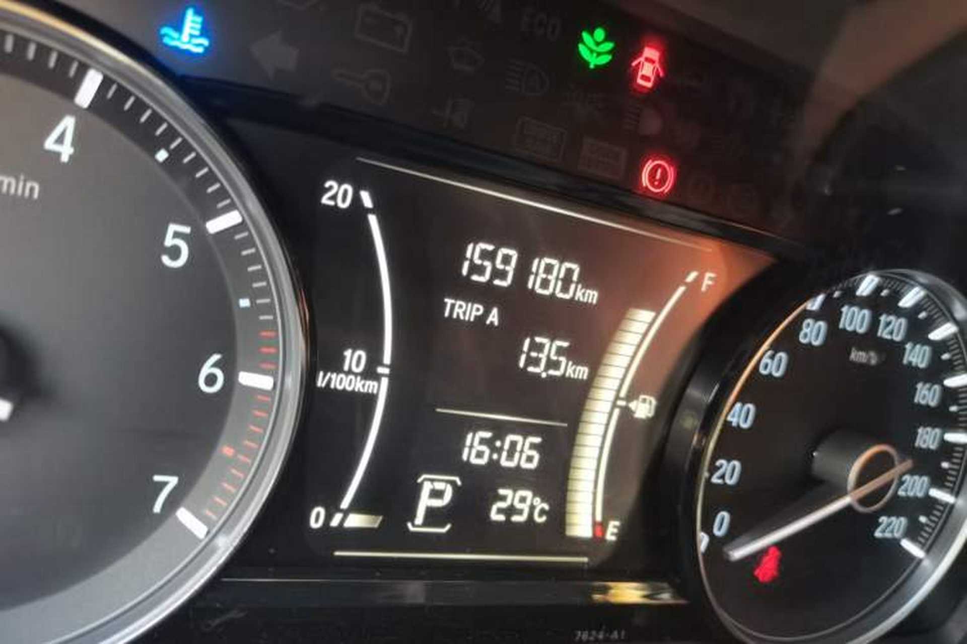 Used Honda Envix 2019 180TURBO CVT Enjoyment Version China V Odometer Close Up