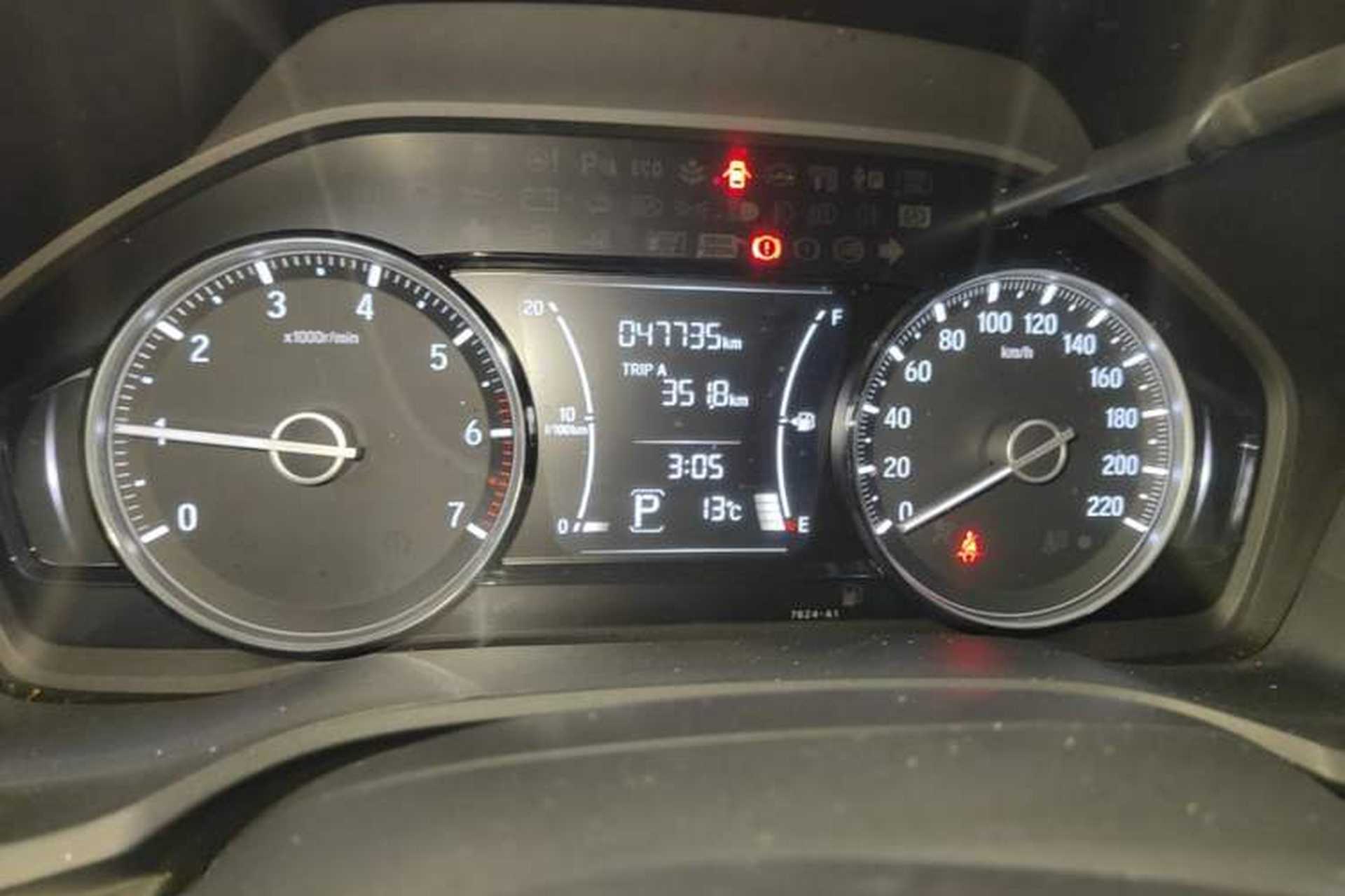 Used Honda Envix 2019 180TURBO CVT Enjoyment Edition China VI Odometer Close Up