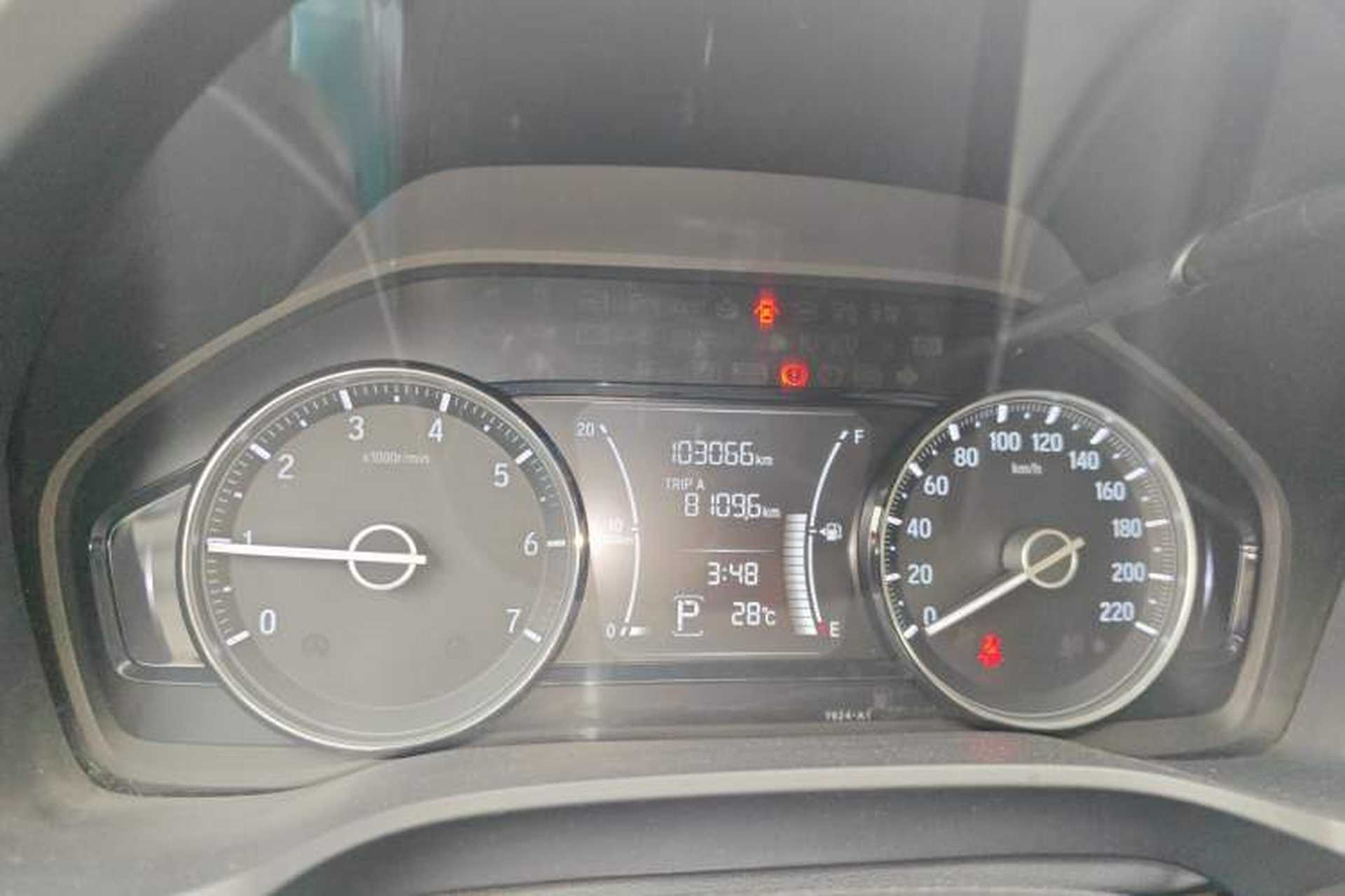 Used Honda Envix 2019 180TURBO CVT Enjoyment Edition China VI Odometer Close Up