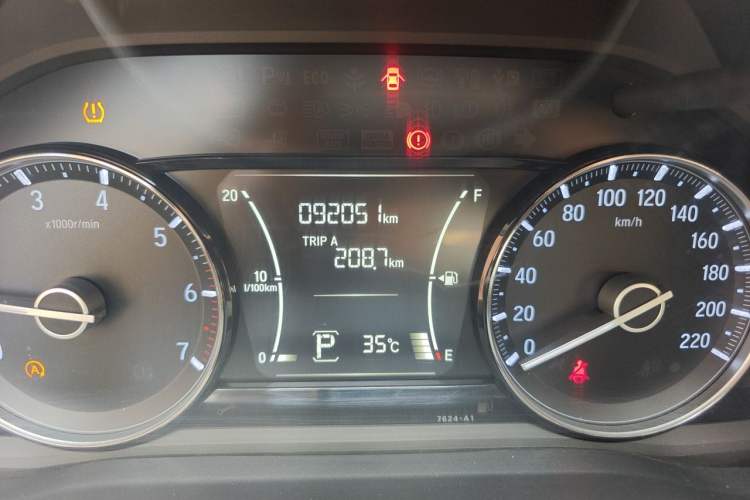 Used Honda Envix 2019 180TURBO CVT Enjoyment Version China V Odometer Close Up