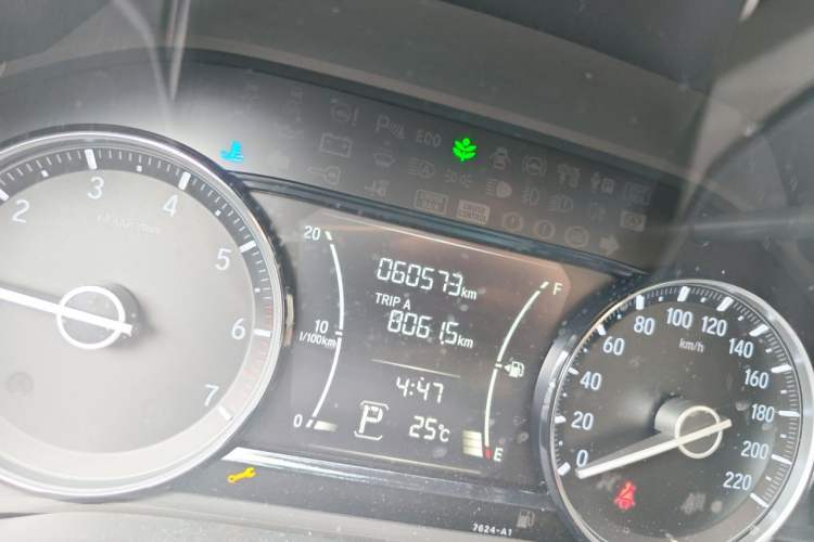 Used Honda Envix 2019 180TURBO CVT Enjoyment Edition China V Odometer Close Up