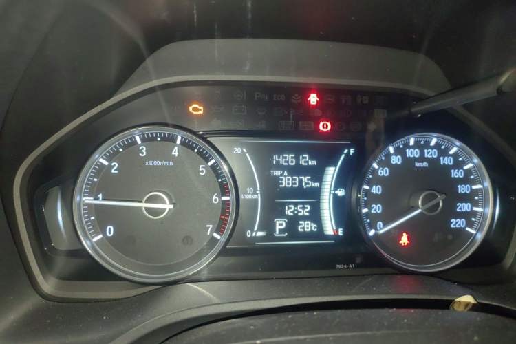 Used Honda Envix 2019 180TURBO CVT Enjoyment Edition China V Odometer Close Up