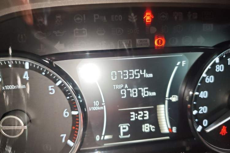 Used Honda Envix 2019 180TURBO CVT Enjoyment Edition China VI Odometer Close Up