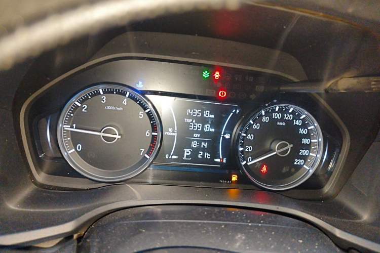 Used Honda Envix 2019 180TURBO CVT Enjoyment Edition China V Odometer Close Up