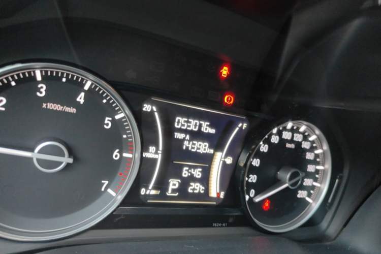 Used Honda Envix 2019 180TURBO CVT Enjoyment Edition China VI Odometer Close Up