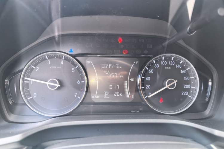Used Honda Envix 2019 180TURBO CVT Enjoyment Edition China VI Odometer Close Up