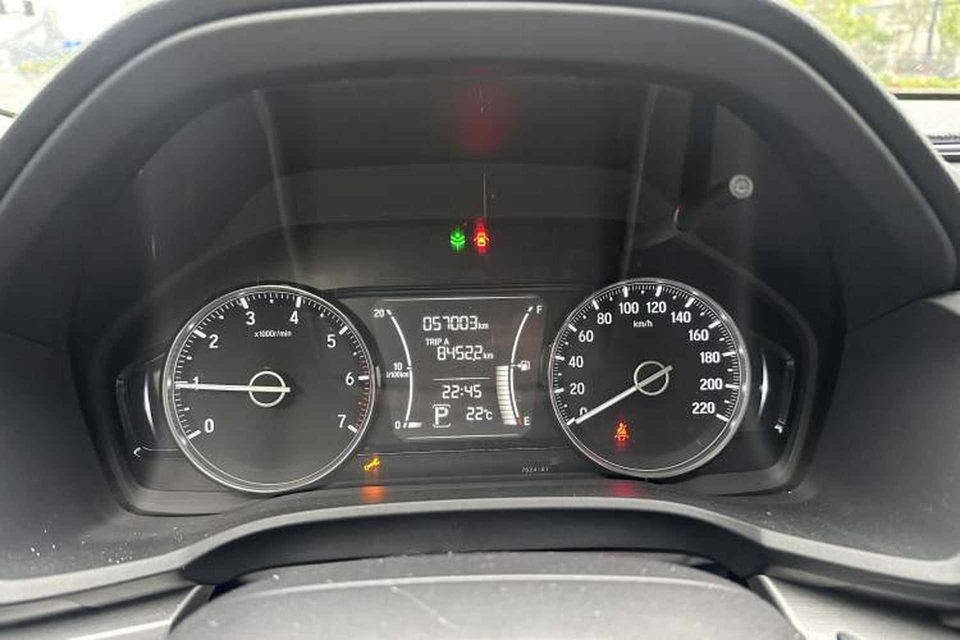 Used Honda Envix 2019 180TURBO CVT Enjoyment Version China VI Odometer Close Up