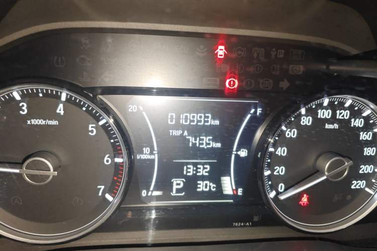 Used Honda Envix 2019 180TURBO CVT Enjoyment Edition China VI Odometer Close Up