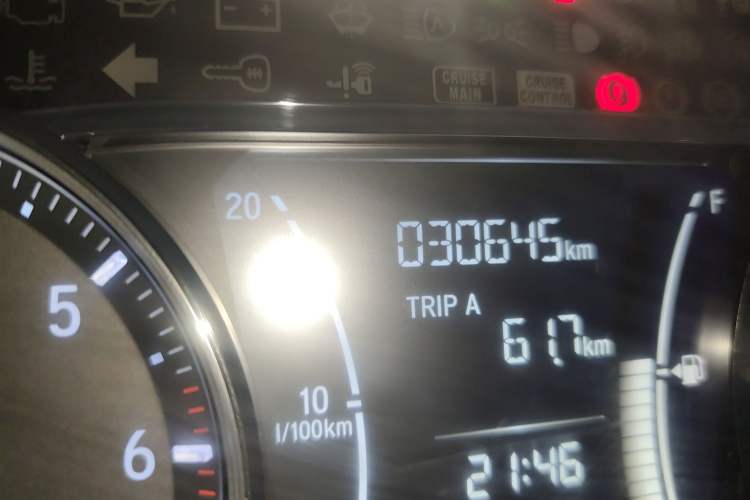 Used Honda Envix 2019 180TURBO CVT Enjoyment Version China VI Odometer Close Up