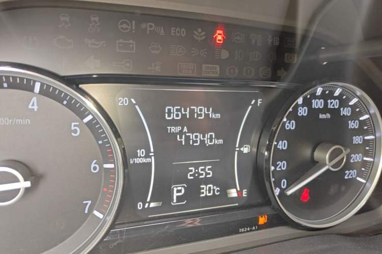 Used Honda Envix 2019 180TURBO CVT Enjoyment Version China VI Odometer Close Up