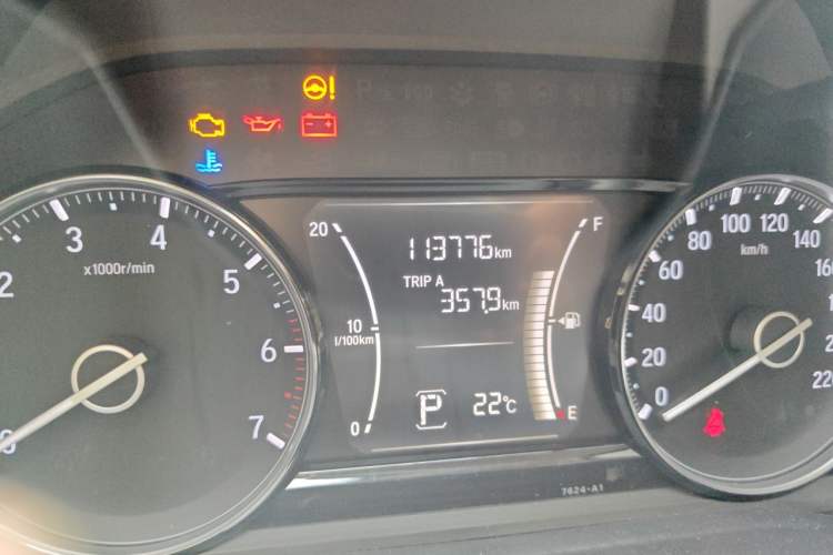 Used Honda Envix 2019 180TURBO CVT Enjoyment Edition China VI Odometer Close Up