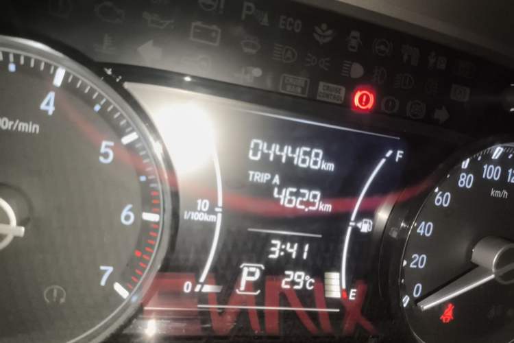 Used Honda Envix 2019 180TURBO CVT Enjoyment Edition China VI Odometer Close Up