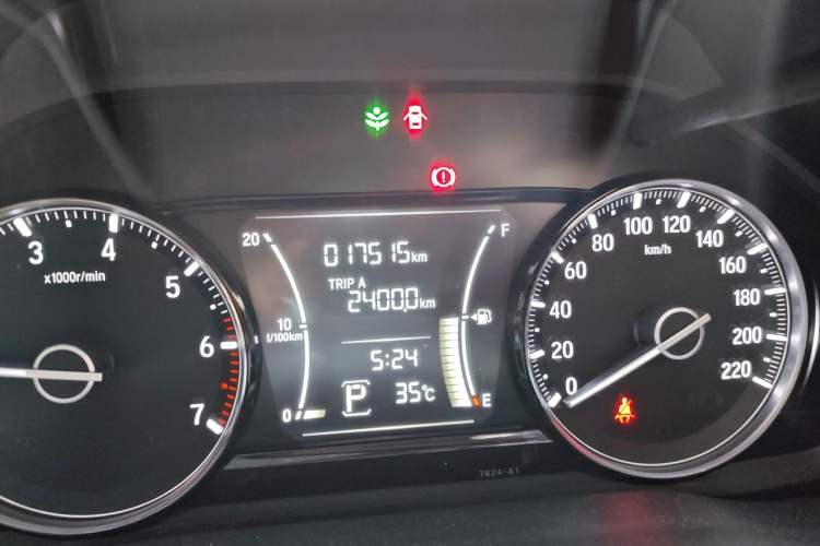 Used Honda Envix 2019 180TURBO CVT Enjoyment Edition China VI Odometer Close Up