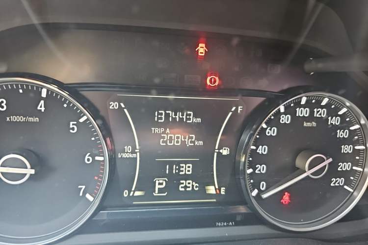 Used Honda Envix 2019 180TURBO CVT Enjoyment Edition China V Odometer Close Up