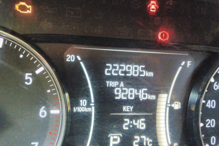 Used Honda Envix 2019 180TURBO CVT Enjoyment Edition China VI Odometer Close Up