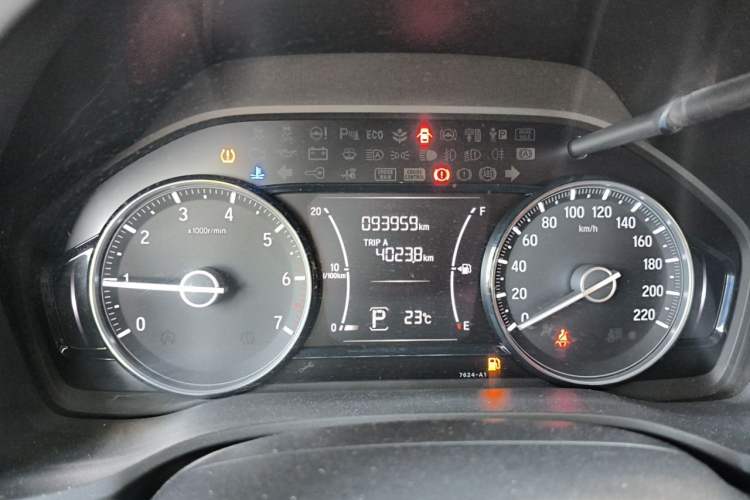 Used Honda Envix 2019 180TURBO CVT Enjoyment Edition China VI Odometer Close Up