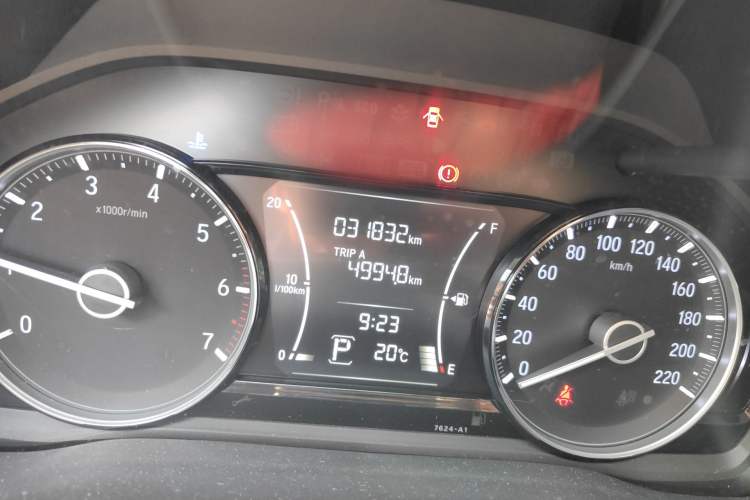 Used Honda Envix 2019 180TURBO CVT Enjoyment Version China V Odometer Close Up